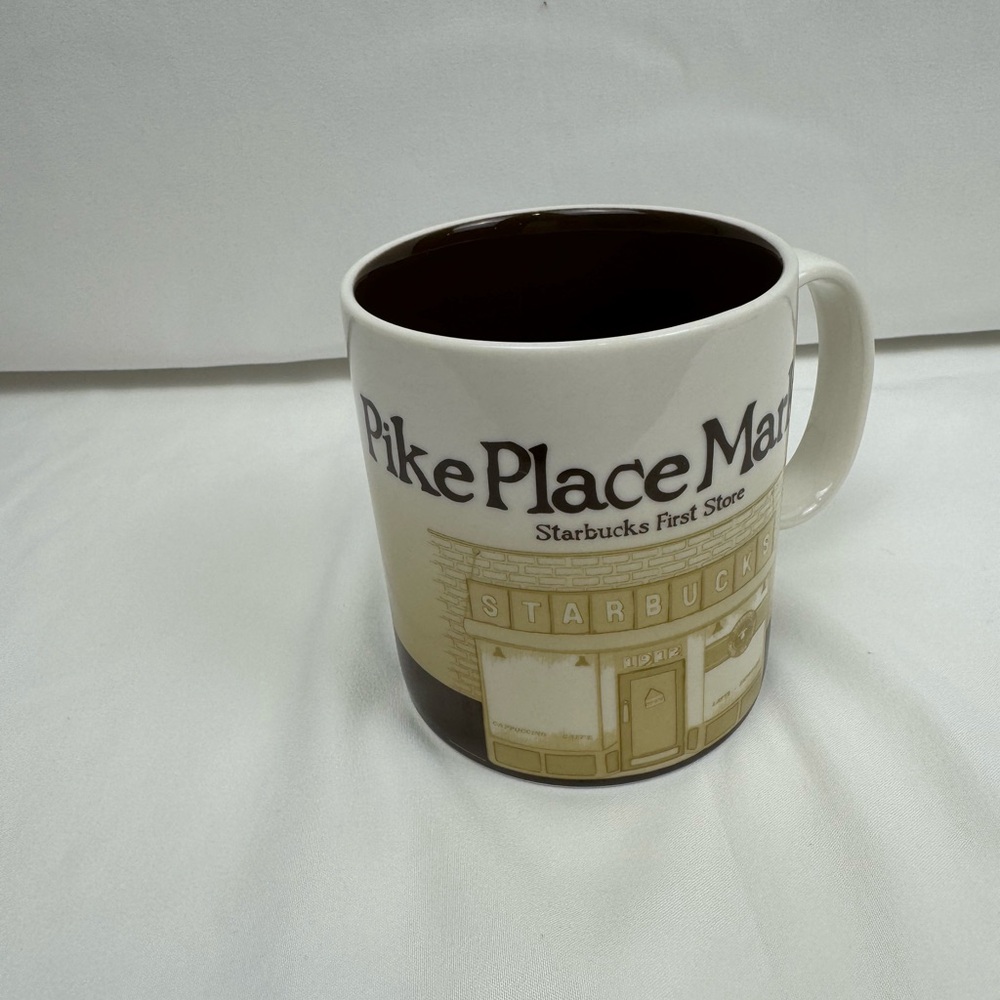 Starbucks Pike Place Market Mug - Brown and Cream
